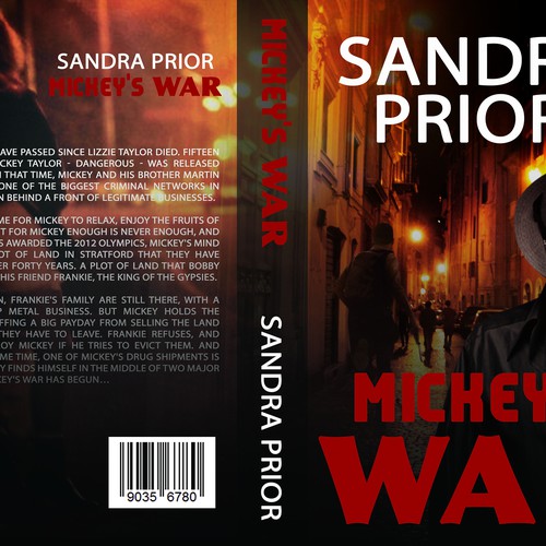 Book cover for crime/thriller book set in the East End of London