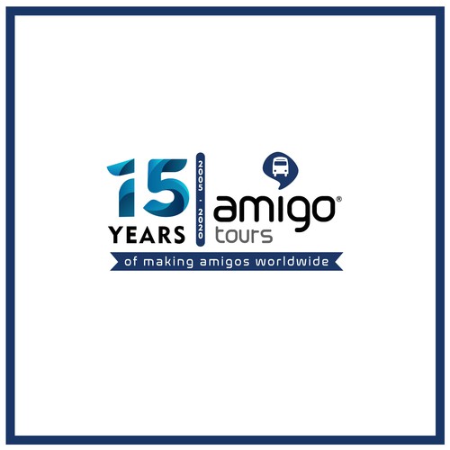15 years celebration logo
