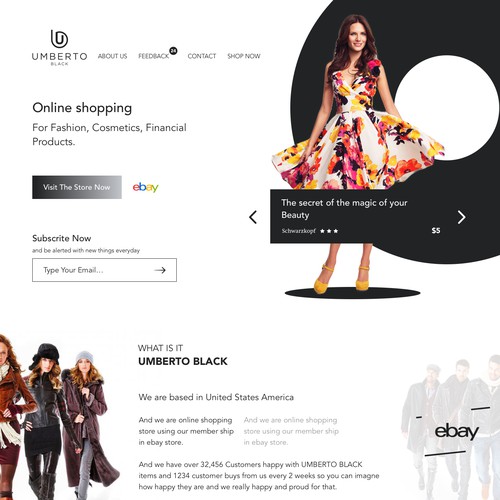 Umberto Black - Marketing Landing Pages