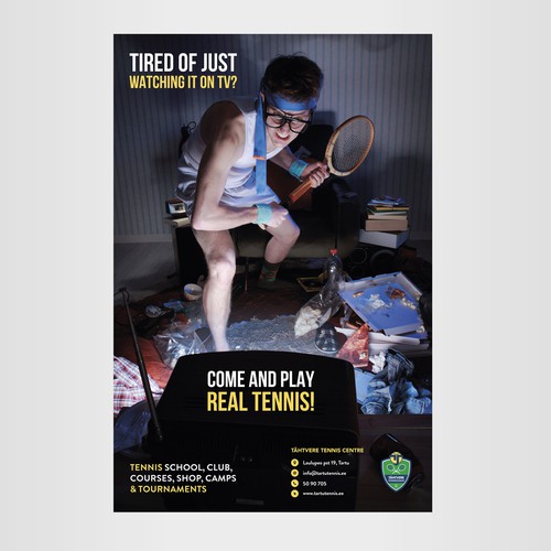Tennis club outdoor poster