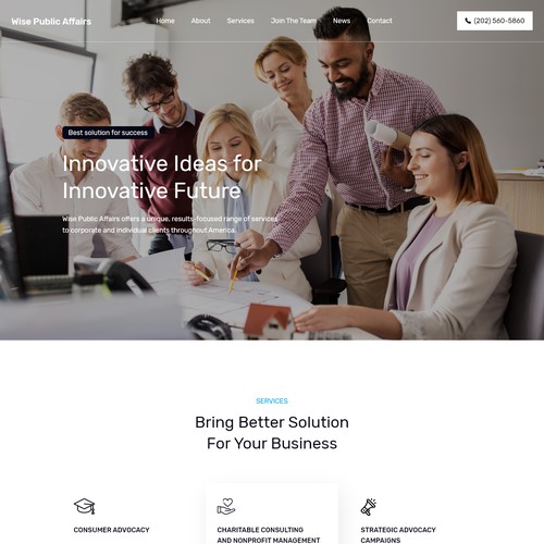 WordPress Theme Design For A Advocacy Firm