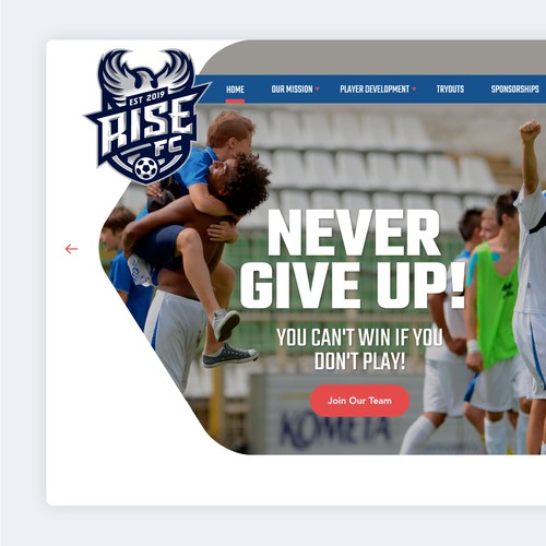 Web Design for Rise FC