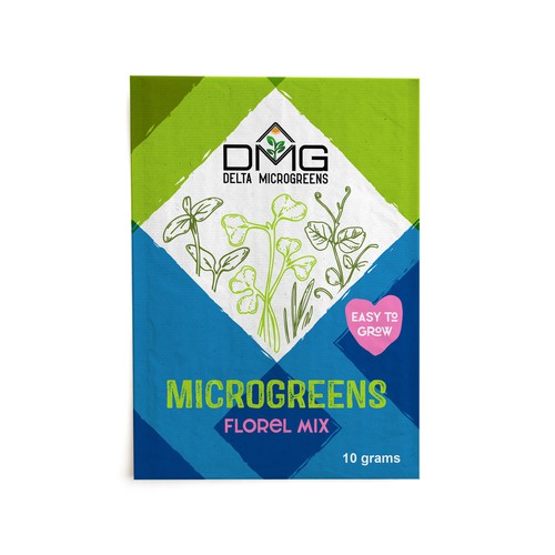 Microgreens Packaging label