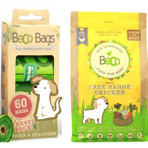 Dog Illustration for an Eco-Friendly Pet Brand