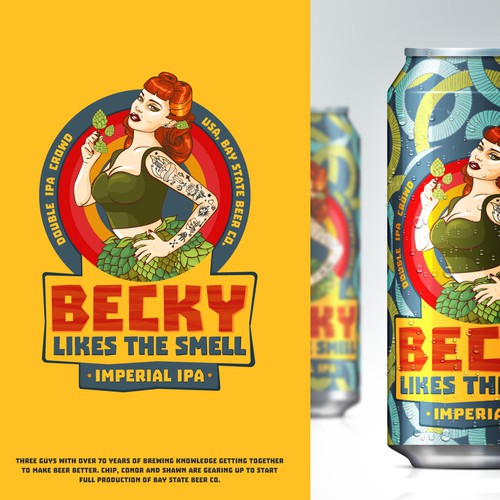 Beer label.