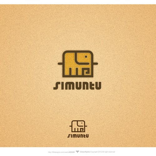 logo for simuntu: A niche social network startup