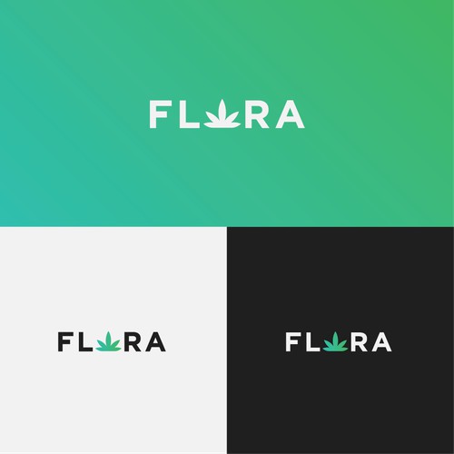 Gradient-based Logo For Medicinal Marijuana Company