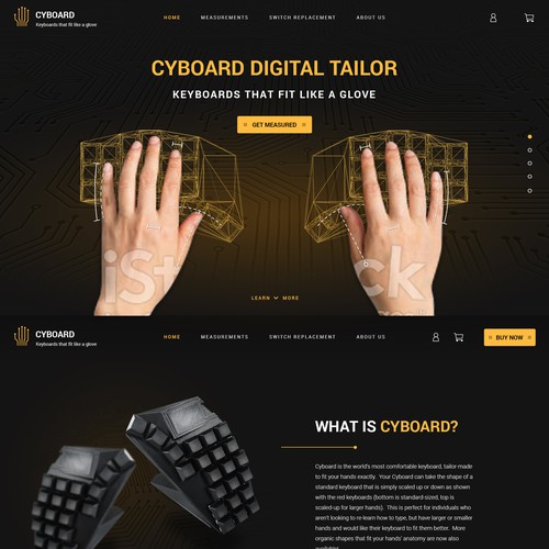 Bespoke keyboard company needs an impressive home page
