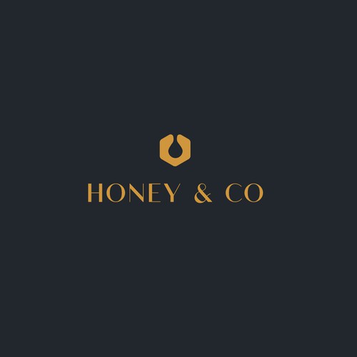 Luxury logo design for premium honey brand