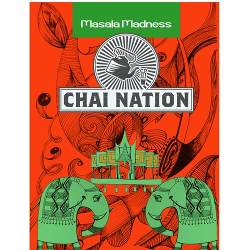 label for masala tea