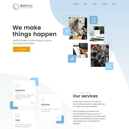 Web Agency HomePage Design 