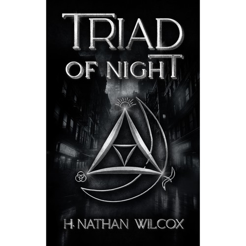 Gritty urban fantasy novel cover 