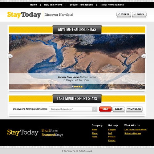 Help StayToday with a Website. Wireframes Included