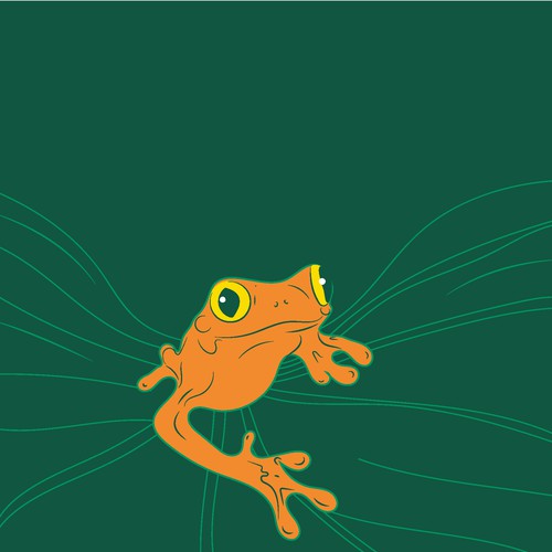 Frog Tree Illustration