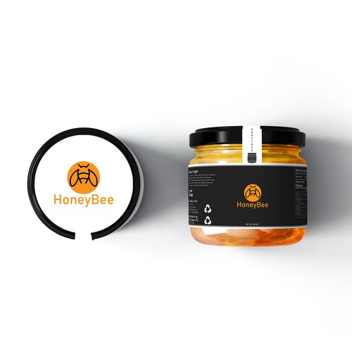 Honey Bee minimal logo design template