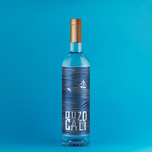 Ouzo label design