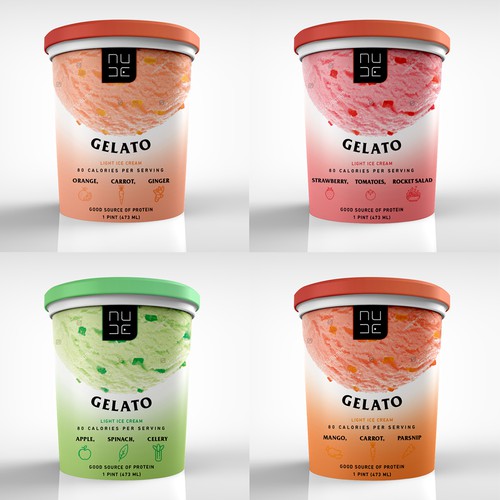 Gelato ice cream packaging