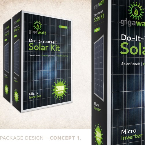 GIGAWATT Solar Kit - PACKAGE DESIGN