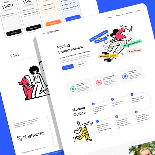 Landing page for Nestworks