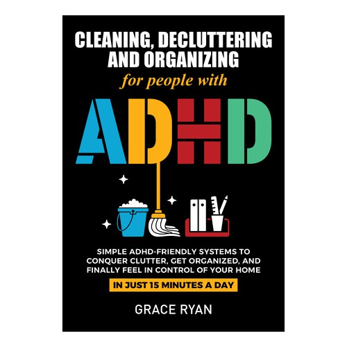 Book Cover for Cleaning and Decluttering with ADHD Book