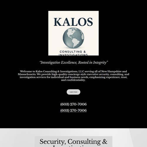 Optimisation of kalos Investigations