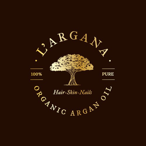 Luxurious Logo for Organic Argan Oil  L' Argana 