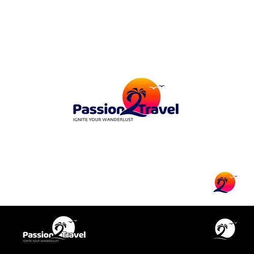 Logo concept for travel company