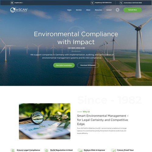 Environmental Compliance Landing Page – IED Umweltmanagement