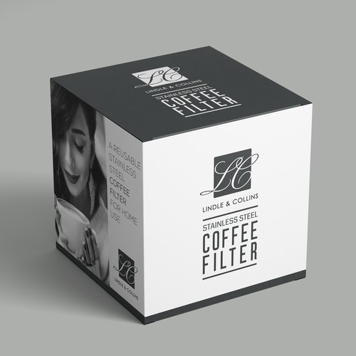 Packaging design for Lindle & Collins Stainless Steel Coffee Filter