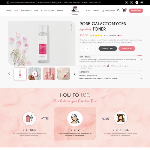 Shopify template design