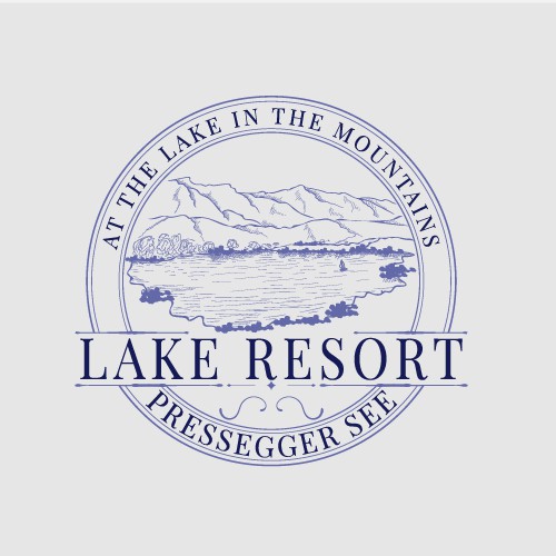 Logo concept for lake resort