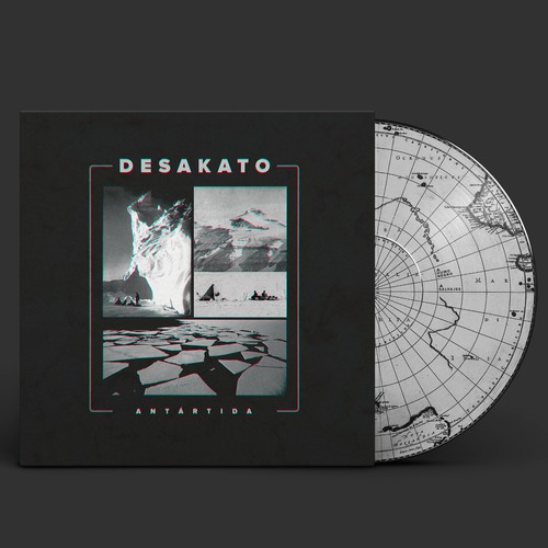 Desakato "Antártida" album artwork. Discos Furia.