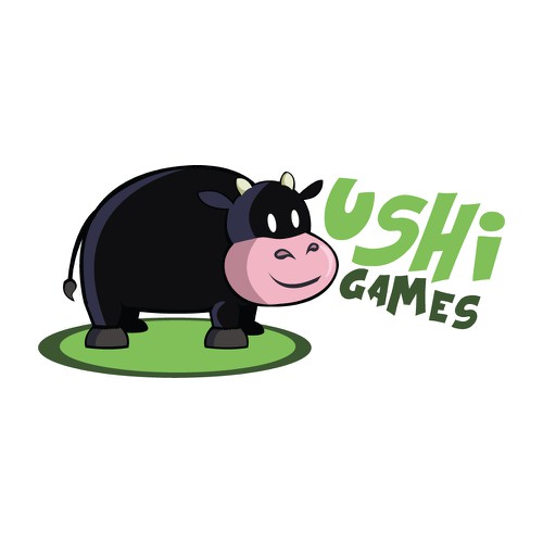 Fun design for Ushi Games logo