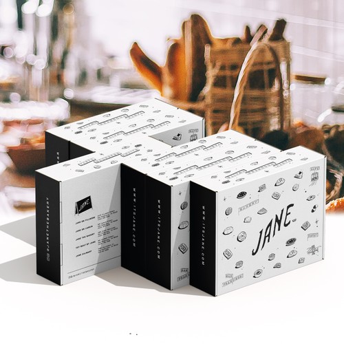 Illustrated Gift Packaging for Baked Goods