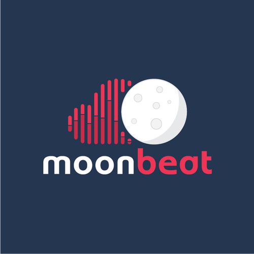 Logo for cloud based music library company "Moon Beat"