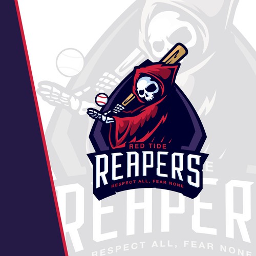 Reaper Baseball Sport Logo