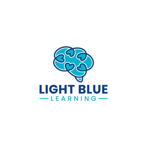 Neuroscience and kindness logo for Light Blue Learning