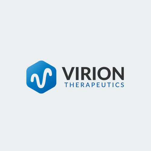 Logo concept for biotech startup VIRION.