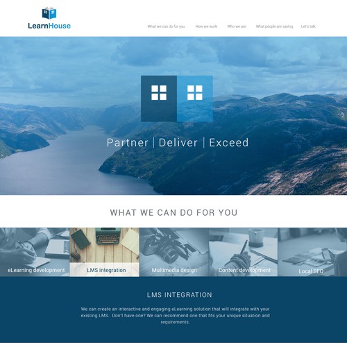 Website design for Learnhouse