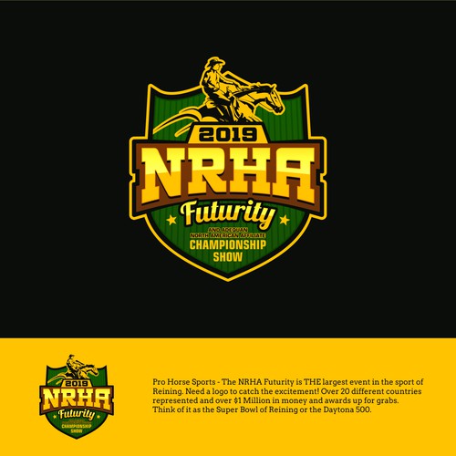 Logo concept for 2019 NRHA Futurity & Adequan North American Affiliate Championship Show