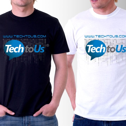 Cool, unique t-shirt design for a cool tech support company