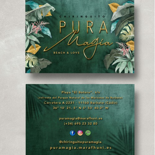 Pura magia business card