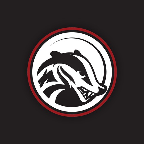 American badger logo