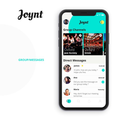 App Deisgn for Joynt - University Social Network.