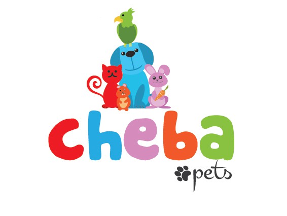 Create a logo, brand and Pet products illustration for Cheba Pets