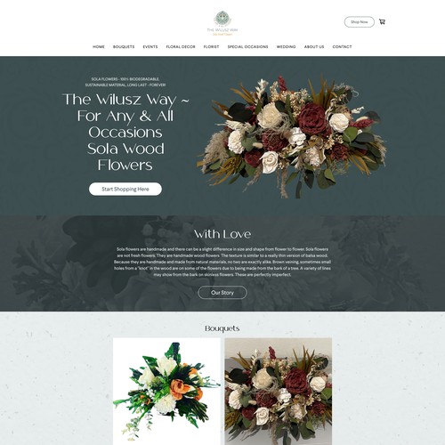 Florist website design