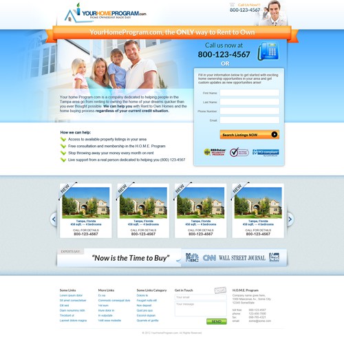 Create the next website design for YourHomeProgram.com