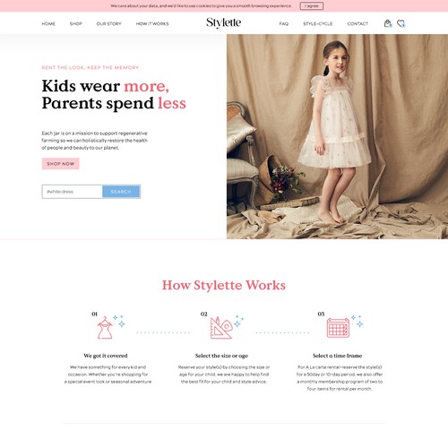 Cute Kid Fashion Website
