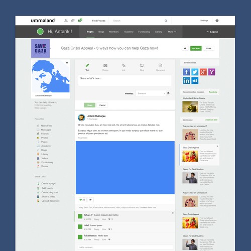 Redesign Social Network for Muslims