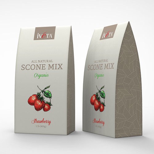 Create a package for great-tasting, organic scone mixes